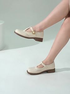 Giày Nữ Mùa Xuân/Hè Kiểu Mary Jane Cổ Điển