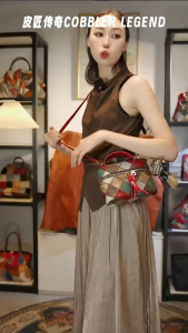 Women Multi-color Purse Genuine Leather Handbag Color Spliced Crossbody Bag Shoulder Cow Leather Bag