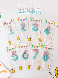 Pink & Blue Digital Candle Party Cake Decoration: Versatile Birthday Cake Accessories