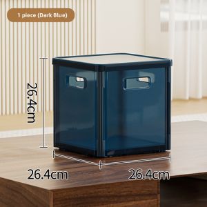 MONLEYTA | Large Capacity Plastic Foldable Storage Box For Clothes And Toys Underbed Organizer Cabinet Home Use Creative Style