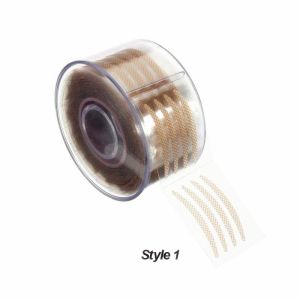 600 Pcs Eye Lift Strips Double Eyelid Tape Clear Gray Eyelid Stripe Big Eyes Invisible Double Fold Eyelid Sticker Makeup Tools