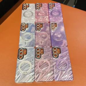 gradient glacier pattern for Samsung Galaxy S26 25 24 23 Ultra Plus FE A16 A35 A26 A17 A56 A55 A54 phone case Contrast Gradient