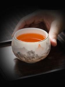 ชานมพร้อมถ้วยเซรามิกสีขาวแบบยูซิบุ ขนาดใหญ่ สำหรับผู้ชายและผู้หญิง อุปกรณ์ตักน้ำชาคุณภาพสูงแบบแยก