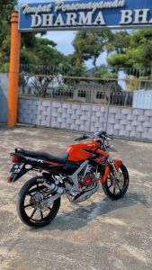 Striping Stiker Polet Kawasaki Ninja R 2014 Oren SE Stiker List Body Motor Standar