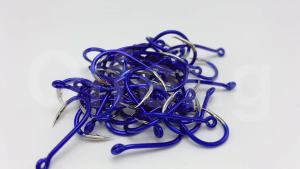 ZYZHE 35-55pcs/Box Blue Fishhooks With Storage Case High Carbon Steel 12Sizes Fishing Hooks Sea or Freshwater Fishing Tackle
