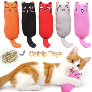 Funny Interactive Cat Toys Plush Teeth Grinding Nip Toy Kit1 Pet Supplies Cat Playthings Intelligent Function Not Available