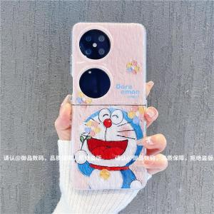 Huawei Pocket2 Phone Case Cute Dora Cat Design Premium Silicone Foldable Female Fashion Artistic Creative Trendy Protective Cover