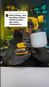 Mesin Semprot Cat Listrik Tembok Rumah Mobil Motor: Mengenal Spray Gun Paint Sprayer 550W 900ml Aideepen