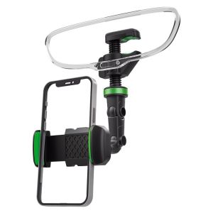 Cell phone stand holder Mirror Mobile Long Neck Holder 360 Rotation Adjustable Foldable Flexible Mount for Car Rearview