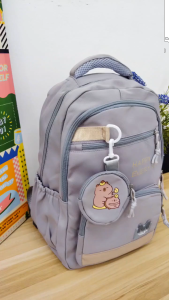 D1-299 / 45CM CAPYBARA DESIGN Korea Backpack High Quality Beg Sekolah / School Bag / Beg Galas / Laptop / College