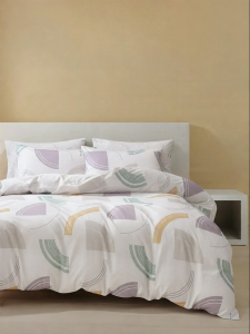 A-FONTANE | 100% Cotton Geometric Print Bedding Set