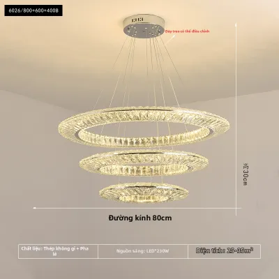 Aiskdan | Đèn chùm pha lê sang trọng hiện đại đơn giản