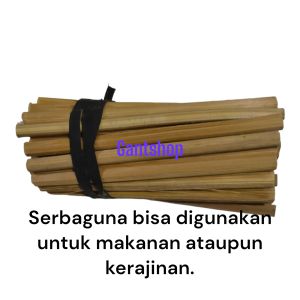 Stick bambu 15 cm tebal diameter 7-8 mm tumpul isi 50 pcs