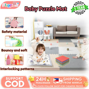 Baby Puzzle Mat 60x60cm 4pcs EVA Foam Soft Anti-Collision Anti-Slip Playmat for Kids Crawling & Play Area