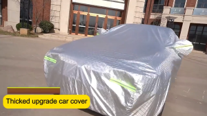 🔥Tear-resistant🔥 Full Car Cover Waterproof Waterproof Dirt ResistantSun Protection Body Cover Durable Anti Scratch 5 Layers Penutup Kereta PEVA Material Aluminium Foil Car Cover Car 汽车罩Selimut Kereta车罩