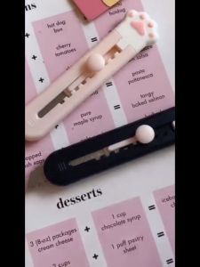 คัตเตอร์ขนาดเล็ก เครื่องเขียนน้อยน่ารัก มีดพกพา stationery knife