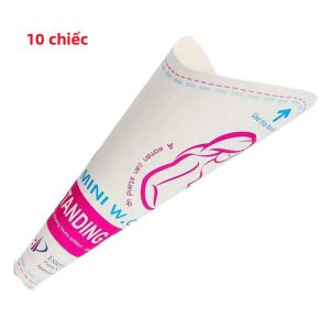 Thiết Bị Tiểu Tiện Dùng Một Lần Di Động Cho Nữ Phễu Tiểu Bằng Giấy Bông Cốc Giấy Dành Cho Phụ Nữ Đi Du Lịch Cắm Trại Ngoài Trời Mang Thai