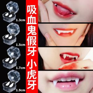 Scary Zombie Teeth Vampire Sharp Teeth Halloween Prop Decoration Horror Tooth Cover Fake Teeth for Cosplay Accessories