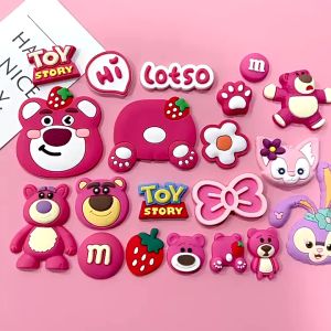 🌈💥DIY: แผ่นยางนุ่ม 3D ลายการ์ตูน LOTSO หมีชมพู หมีล๊อตโซ่ ตกแต่งเคสมือถือ แก้วน้ำ รองเท้า โน๊ตบุ๊ค