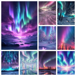 1000Pieces Jigsaw Puzzle A Colorful Aurora Landscape PictureHome Living Room Bedroom Bar Aesthetic Decoration