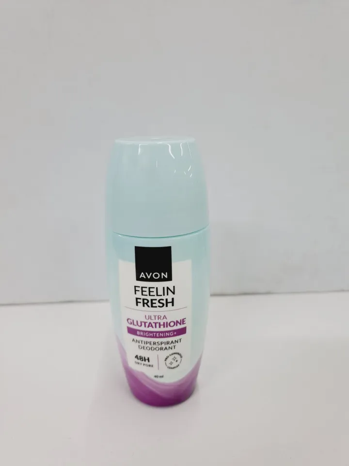 AVON FEELIN FRESH NEW PACKAGING ULTRA GLUTATHIONE ANTIPERSPIRANT DEODORANT  ROLL ON 40ML Single Item Purple Deodorant Deodorant For Daily Use - Lazada  | Lazada PH