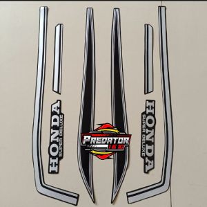 Striping Stiker Lis Standar Honda GL 100 125 th 1979 1980 Gold Hitambirubiru hitam