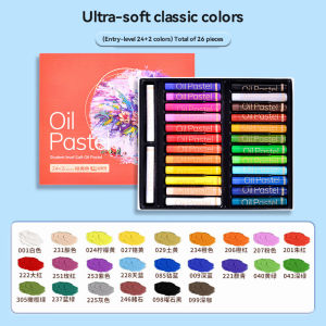 Artist Soft Oil Pastel Set 24/36/48 Colors Professional Painting Drawing Graffiti Art Crayons Washable Non Toxic Oil Paint Stick