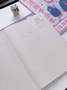 Manga Handbook Copy Q version/antique style/handsome boy/handsome girl comic Beginners hand drawn sketching Tutorial book超级漫画动漫人物画画教程书线稿画册描摹临摹本简笔画儿童入门零基础卡通手绘插画控笔训练习上色描红美少女男生Q版铅笔人像自学