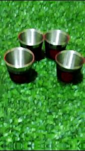 Gelas Outdoor Camping Travel Mug Stainless Steel 70ml isi 4PCS