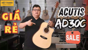Đàn Guitar Acutis AD30C – Âm thanh vang dội thiết kế đàn chuẩn cho người mới học