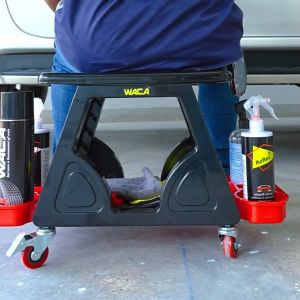 NEW WACA เก้าอี้ช่างซ่อมรถ เก้าอี้ช่าง เก้าอี้สำหรับดูแล ซ่อมแซมรถยนต์ พร้อมถาดรองเครื่องมือด้านล่าง มีล้อเลื่อน รับน้ำหนักได้ดี เก้าอี้ (1ชุด) พร้อมส่ง 547 FSA