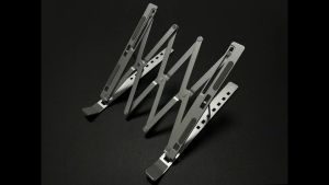 JAERSENT Aluminium Alloy Laptop Holder Notebook Laptop for Pad Stand Bracket Foldable Scalable 7 Steps 9-17.3 Inch Notebook Computer Tablet Adjustable Portable Outdoor Cooling Bracket Ergonomic For Computer Holder laptop Compute Laptop Holder