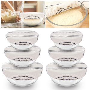 Bread Proofing Cover Elasticated Polyester Breathable Bread Proofing Cover Reusable Dust Covers for Baking Kitchen Accessories