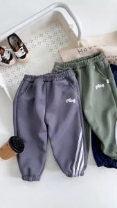 Quần Nỉ Da Cá Play Cho Bé Quần Nỉ Thu Đông Cá Tính Cho Bé Trai Size 10 - 27Kg BECOOL