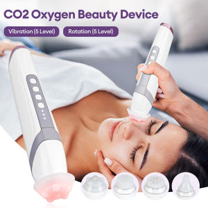 Wireless  CO2 Oxygen Bubble Pen USB Rechargeable Oxygen Facial Machine Deep Cleansing Pores Exfoliate Improves Dull Skin