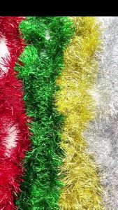 Zaman Now - Slinger Tinsel Hiasan / Dekorasi Rumbai Tinsel / Slinger Tinsel 2 Meter / Dekorasi Tinsel Warni 2 Meter Serbaguna