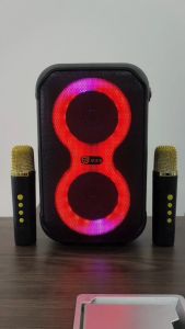 V2S Partybox 100 High Quality Bluetooth Wireless Speaker with Wireless Microphone KTV Party Music Speaker