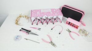 NEWACALOX 8Packs Jewelry Pliers Set Jewelry Making Tools with Needle Nose Pliers Round Nose Pliers Chain Nose Pliers for Craft