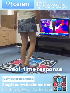 Vixplorn Dance Pad Dancing Step Dancer Blanket Equipment Revolution HD Non-Slip Foot Print Mat To PC with USB