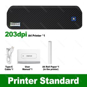 Wireless Mini A4 Thermal Printer Inkless Portable Bluetooth Mobile A40 Tattoo Paper Photo Document Printing for iOS Android