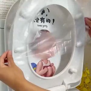 Disposable Toilet Seat Cover Extra Length Toilet Pad Waterproof 50pcs Travel Portable Toilet Seat Anti Fouling Cover