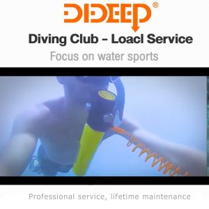 Tabung scuba selam DIDEEP Peralatan Selam Silinder Penerbangan Aluminium tabung selam 2L Kit Tangki Selam Tali bahu ganda portabel penyelam mendukung waktu bernapas di bawah air sekitar 30-40 menit untuk penyelamatan petualangan bawah air