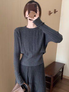Slimming Knitted round Neck Base Shirt Soft Cozy Inner Wear Early Spring New Style Korean Version Commute Fashion Womens Top