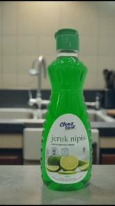 Promo Sabun Cuci Piring Botol Jeruk Nipis 450ml & 750ml dan Gratis Sponge Cuci Piring Clenz Glow