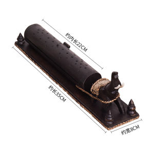 Thailand Ebony Incense Box Creative Joss-Stick Burner Home Indoor Plug Incense Utensils Wooden Incense Holder Incense Wooden Tea Ceremony Line Incense