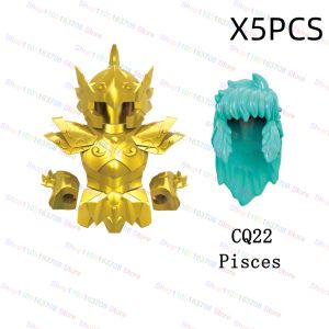 Bandai | Saint Seiya Japanese Anime Cartoon Bricks Dolls Aiolia Aiolos Model Toys Building Blocks Figures Assembly Toys Gifts CQ11-22