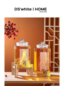 T4kzi Hộp Đựng Rượu Bằng Thủy Tinh Dày Có Van Phun Nắp Đậy Dụng Cụ Nhà Bếp Dụng Cụ Đựng Rượu Dụng Cụ Nhà Bếp