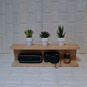 👍 ชั้นวางติดผนังหรือตั้งโต๊ะ ชั้นวาง C แบบมินิมอล กระเป๋าเคลือบ Pu สำหรับตกแต่งห้องคาเฟ