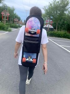 Electric Longboard Skateboard Bag Double Shoulder Professional Road Riding Large Fish Board Bag for Students And Children