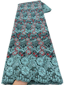 Nigerian Cotton Voile Lace Fabrics With Stones 2026 African Swiss Voile Lace Fabric For Wedding Sewing Women Wedding Party Dress